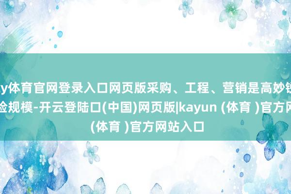 ky体育官网登录入口网页版采购、工程、营销是高妙锐、高风险规模-开云登陆口(中国)网页版|kayun (体育 )官方网站入口