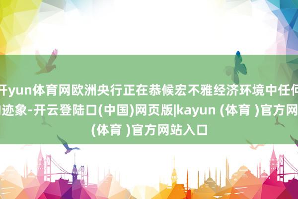 开yun体育网欧洲央行正在恭候宏不雅经济环境中任何标的的迹象-开云登陆口(中国)网页版|kayun (体育 )官方网站入口